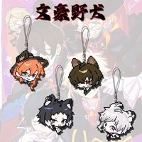 Osamu Dazai Pixel Wind Anime KeyChain Chūya Nakahara Nakahara Chuuya Men Key Chain for Women Cartoon Acrylic Keyring Pendant