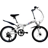 AliExpress NONE WolFAce 20 Inch 6 Speed Bike Foldable And Portable Bicycle Adult Bicycle Light Travel Mountain Bike 2021 New