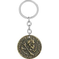 Hot Movie Game Jewelry Uncharted 4 KeychainNathan Drake Cosplay Ancient Vintage Pendant Keyring Jewelry Prop