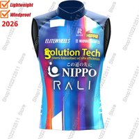 Team Solution Tech 2026 Cycling Vest Windproof Men Wind Vest Cycling Jersey Sleeveless Bike Windbreaker MTB Cycling Clothing