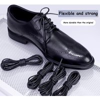 1Pair Cotton Waxed Shoe laces Round Leather Shoelaces for Oxford Boots Waterproof Shoelace Length 60/80/100/120/140/180cm