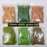 12mm Static Grass Tuft for Diy Model Making/Railway Train Layout/Military Wargaming Scenery/Micro Landscape/Dioramas 20g/Bag