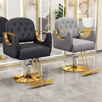 Luxury Hair Salon Barber Chair Lift Rotate Minimalist Comfortable Salon Chair Hair Exclusive Chaise De Coiffure Salon Furniture