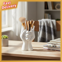 1/2CS Creative Human Body Art Styling Office Supplies Desktop Multifunctional Storage Pen Holder Makeup Brush Holder Decoration
