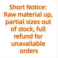Notice: Cost surge, partial sizes unavailable, out-of-stock orders full refund.