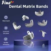 Finer Dental Sectional Matrix Band 50pcs Dental Contoured Matrices Professional Sectional Matrix System Refill Matrices Bands