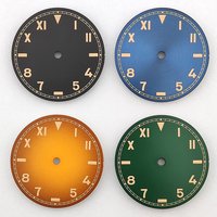 NH35 dial watch face Suitable for 4R/NH35/2824/8215 Movement watch dial Green luminous Men's Watch accessories mods watch dial