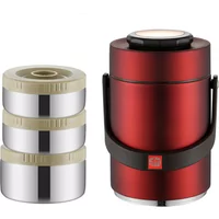 304 stainless steel insulation bucket insulation lunch box 3 layers 2L