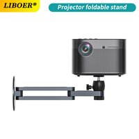 Projector Wall Mount Bracket Multi-angle Adjustable Foldable 360 Degrees Rotation Wall Support Aluminum Alloy Projector Stand