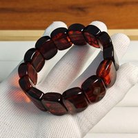 Natural Red Amber Bangle Wide Bracelet Men Women Healing Gemstone Fine Jewelry Genuine Baltic Blood Amber Bracelets Ladies Gift