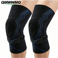 AliExpress QMWWMQ 1PC Compression Knee Support Sleeve,Gel Patella Cushion & Detachable Patellar Strap Design Sports Knee Brace for Cycling,Running