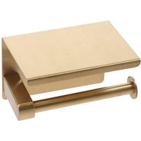 Stainless Steel Toilet Paper Holder Drilling Wall Mounted Modern/Fashion Wall Mounted Phone Shelf Gold Storage Shelf Washroom