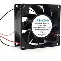 SLIDER RD8038B24M-A DC 24V 0.45A 8038 Ball Bearing Cooling Fan 80x80x38mm High Airflow Brushless Industrial Inverter Cooler
