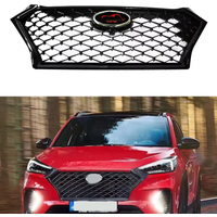 For Tucson Racing Grill For Tucson Santafee 2019 Modified Auto Front Bumper Mesh Cover Grills Grille Auto Accessories