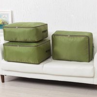 Oxford Cloth Large Capacity Quilt Storage Bag Organizer Closet Dustproof Zipper Wardrobe Boxes For Blanket