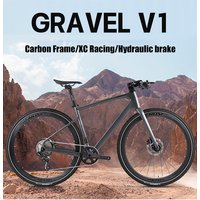 AliExpress TWITTER Cheap Twitter 700*38C Carbon Gravel Bike Straight Handlebar M6100-12S Hydr Disc Men's Hybrid Road Racing Bicycle For Sale