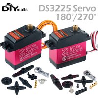DS3225 25Kg RC Digital Servo 180 270 Degree Waterproof servo high torque Full Metal Gear for DIY Baja Car RC Robotic Arm