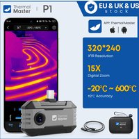 320 * 240 Wärmebildkamera P1 für iPhone und Android-Handy 600 ℃ HVAC-Hausinspektion, 15-facher Digitalzoom