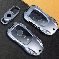 New Fashion Ziny Alloy Car Key Case Cover for Mercedes Benz A B C E S Class W204 W205 W210 W212 W213 W176 W463 GLC GLB GLE AMG