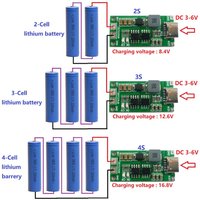 Polymer Li-ion charger 2S 3S 4S 1A 2A 4A Battery over-voltage protection For electronic devices, computers, mobile phones, fans,