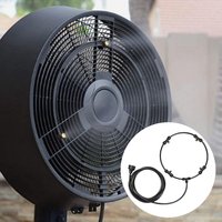 16 Inch Portable Spray Sprinkler Mist Kit Water Fog Sprayer Fan Sprayer Mist Fan Ring Outdoor Garden Patio Nebulizer