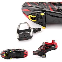 AliExpress NONE Bike Cleats Self-locking Cycling Pedals Cleat Set 6 Degree Float Yellow Clip Non-Slip Cycling Pedals Indoor Cycling & Road Bike