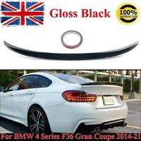 Magickit Rear Tail Wings Fit For BMW 4-Series F36 2014-2020 MP Style Rear Trunk Spoiler Wing Lip Rear Spoiler Lip Glossy Black