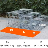 Super Large Catching Cat Coypu Traps Bait Snap Catcher Foldable Reusable Rescue Cage Mousetrap Hunt Weasel Wild Cat Rat Cage