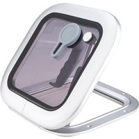 10.8"x10.8" Boat Square Porthole,Aluminum Alloy Deck Hatch Port Hole Window,Push Out Opening Portlight Window for Boat Yacht RV
