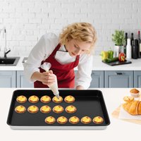 Nonstick Aluminium Alloy Baking Sheet Set 60*40*4.6cm Non-stick Cooking Pans Cookie Sheet Bakeware Set Black