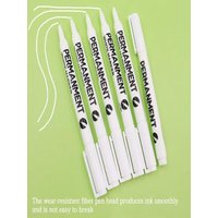 3/6Pcs Art Writing Waterproof White Paint Pen Fine Tip Acrylic Paint Marker Oil-Based Paint Pens Stationery Supplies