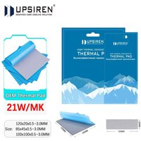 Upsiren 21W/mk 0,75/1,25/1,75mm GPU CPU Kühlkörper Kühl Leitfähiges Silikon Pad Hochwertiges Original Authentisches Wärmeleitpad