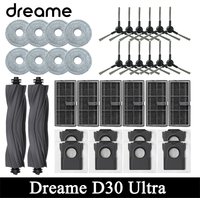 Dreame D30 Ultra Robot Vacuum Cleaner Replacement Accessories Main Side Brush HEPA Filter Mop Cloths Dust Bag Spare Parts