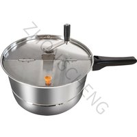 Popcorn machine commercial household popcorn pot new single pot hand-cranked stall with popcorn machine