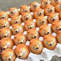 Dog & Egg Decorations Creative Shiba Inu Realistic Egg Shape Desk Decor for Home Offices Fun Christmas Gifts Home Decor Figurine