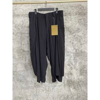 TOP-YAMAMOTO original design wide-leg pants, spring pants, skirts, false two-piece men's pants, black elastic waist culottes