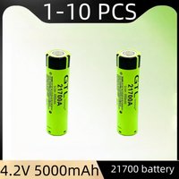 21700 high-capacity green lithium battery 5000mAh flashlight rechargeable battery