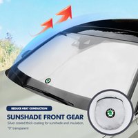 For Skoda Car Windshield Sunshade Cover Auto Accessories Fabia Kamiq Superb Scala Enyaq-iV MK3 VisionS Yeti