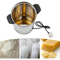 1800W Electric Wax Melting Pot,Wax Melter 10L Candle Melting Pot with Faucet Temperature Control 30-110°C Stainless Steel