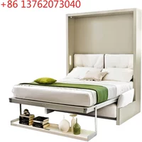 Modern Custom Space Saving Home Furniture Vertical Double Queen King size Wall Bed Folding Murphy Bed