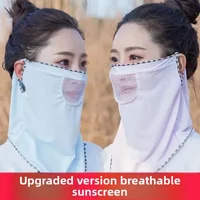 Sunscreen Cooling Face Simple Elastic Ice Silk Fishing Cover Face Cover Breathable Thin Sun UV Protection Fishing Face Shield