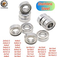 10pcs SMR106ZZ Bearing 6x10x3 mm ABEC-9 Stainless Steel Ball Bearings 3x6x2.5 4x7x2.5 4x7x2 5x8x2.5 5x8x2 5x9x3 5x11x4 8x14x4 mm