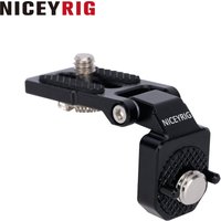 NICEYRIG Right-Angle Bracket Mini L-Shape Mounting Plate for ARRI Thread 180 Degree Adjustment Video Accessory Expansion Mount
