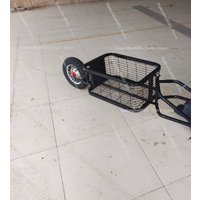 Universal One Wheel Trailer for Motorcycle Bicycle Bike Detachable Towable Luggage Cart Outdoor Camping