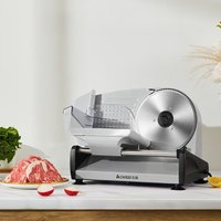 Electric Meat Slicer Frozen Meat Cutter for Lamb Beef Rolls Commercial Home Stainless Steel Salami Cheese Bread Vegetable Slicer