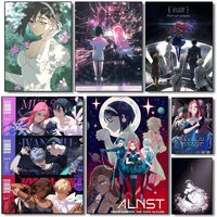 Anime pop a-ALIEN STAGE poster art HD canvas advanced aesthetic Printing Paper Wall Art for Living Room Home Decor