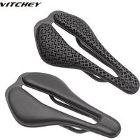 AliExpress NONE Carbon 3D Printed Bike Saddle Ultralight Road MTB Seat Parts Racing 7x9mm 105g/145g Seating Cushion Cycling Bicycle Parts