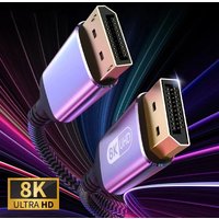 8K 60Hz DisplayPort Cable DP 1.4 4K 144Hz Display Port Displayport Cable 2K@240Hz For PC Laptop TV Projector Audio Video Cable