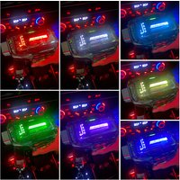 LED Crystal Gear shift knob For Volvo S60 S80 V40 V60 V70 XC60 XC70 Gear stick lever Gearbox handle Car automatic Accessories