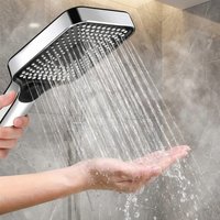 1Pc Adjustable 3-Mode Rainfall Shower Head Large Flow High Pressure Water Saving Shower Mixer - Bathroom Accessory